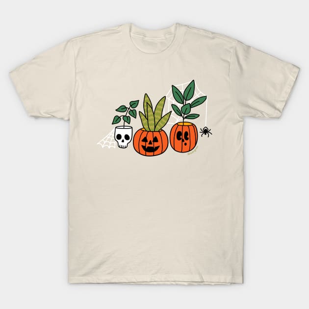 Halloween Plants T-Shirt by Ashleigh Green Studios